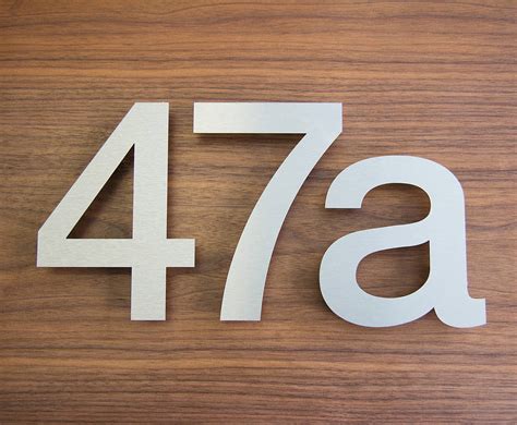 individual metal house numbers